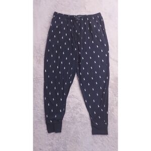 Polo Ralph Lauren Pants Mens Extra Large Sleepwear Tapered Blue Lounge Pockets
